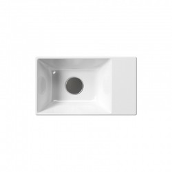 Νιπτήρας Μπάνιου Πορσελάνης Λευκός GSI Kube-X Slim 9484 Κρεμαστός Ή Επιτραπέζιος 40x23cm